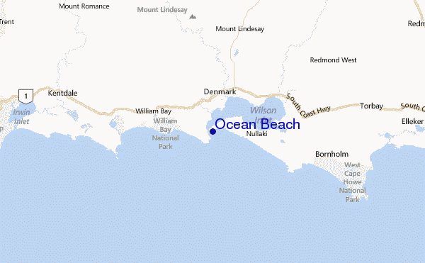 Ocean Beach Location Map