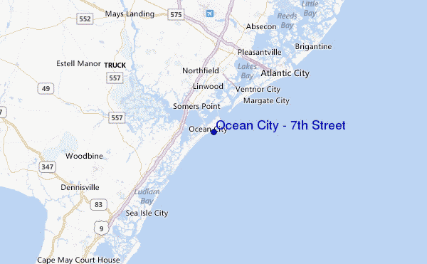 Ocean City - 7th Street Location Map