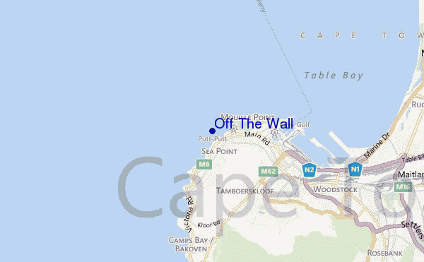 mapa de ubicación de Off The Wall