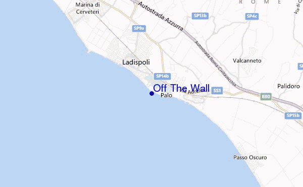 mapa de ubicación de Off The Wall