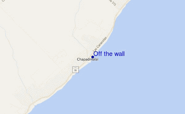 mapa de ubicación de Off the wall