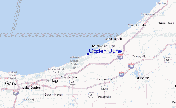Ogden Dune Location Map