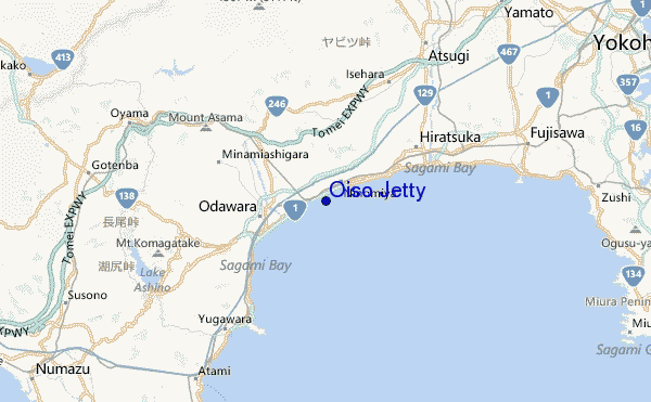 Oiso Jetty Location Map