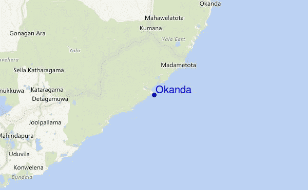 Okanda Location Map