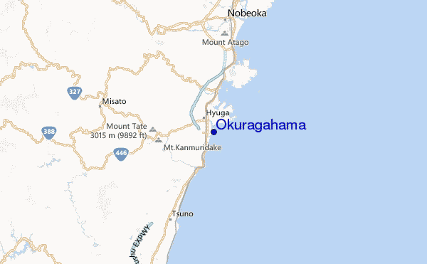 Okuragahama Location Map