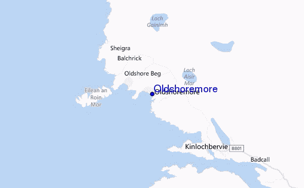 mapa de ubicación de Oldshoremore