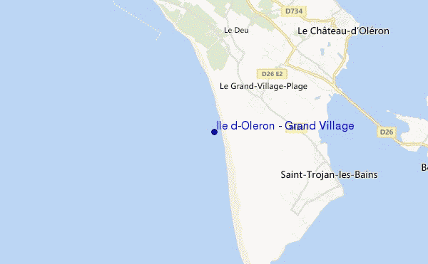 mapa de ubicación de Ile d'Oleron - Grand Village