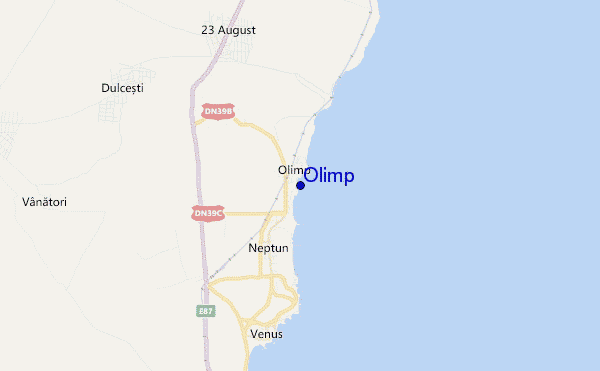mapa de ubicación de Olimp