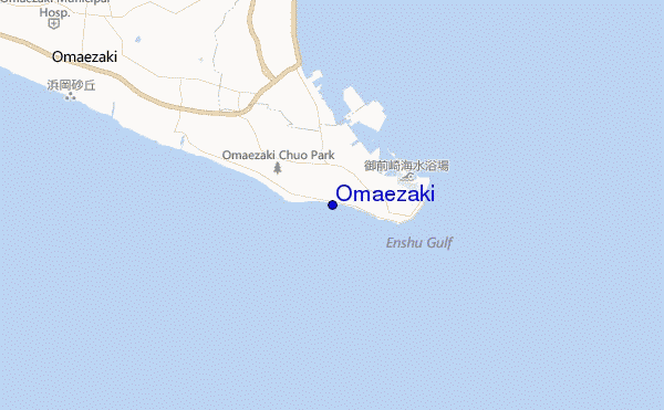 mapa de ubicación de Omaezaki