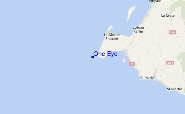 mapa de ubicación de One Eye