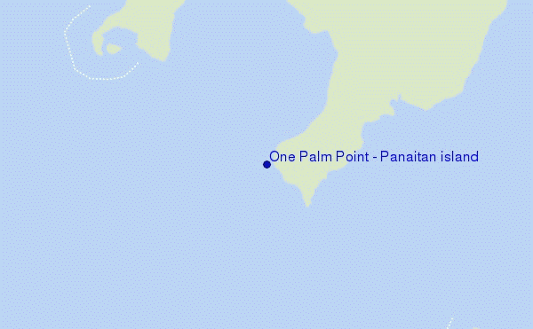 mapa de ubicación de One Palm Point - Panaitan island