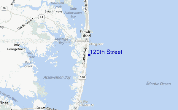 mapa de ubicación de 120th Street