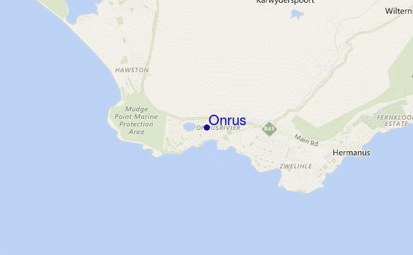 mapa de ubicación de Onrus