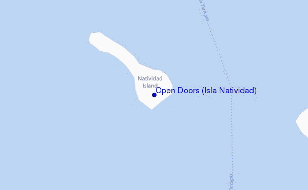 mapa de ubicación de Open Doors (Isla Natividad)