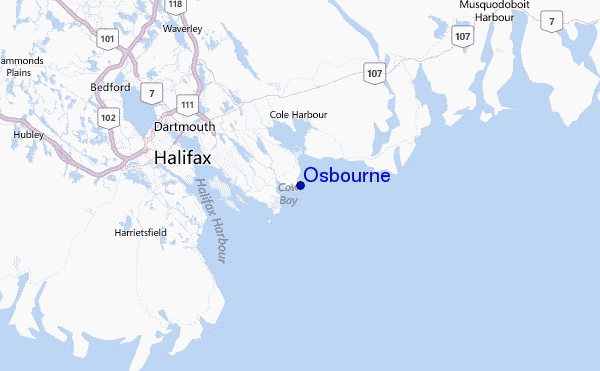 Osbourne Location Map