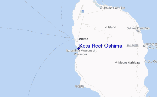 mapa de ubicación de Keta Reef Oshima