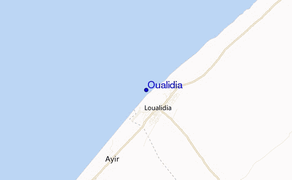 mapa de ubicación de Oualidia