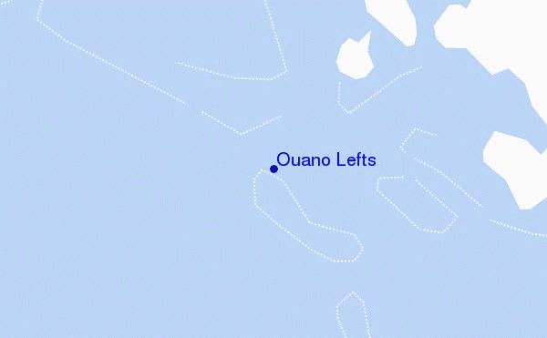 mapa de ubicación de Ouano Lefts