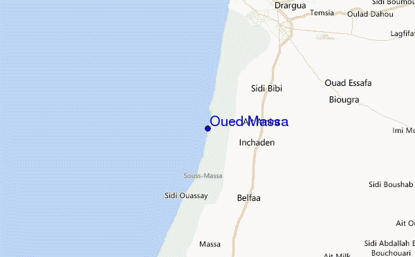 Oued Massa Location Map