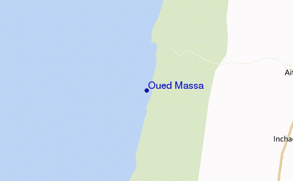 mapa de ubicación de Oued Massa