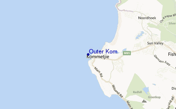 mapa de ubicación de Outer Kom