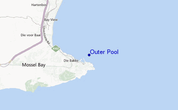 mapa de ubicación de Outer Pool