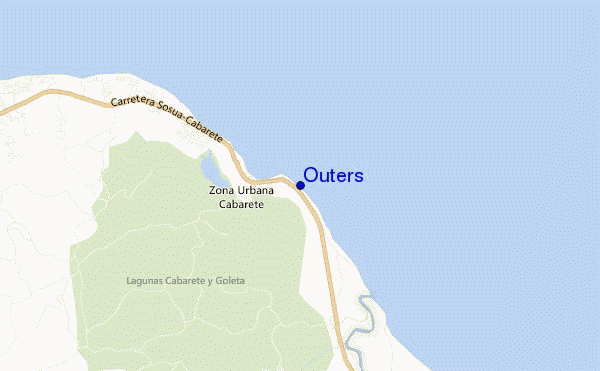 mapa de ubicación de Outers