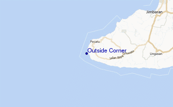 mapa de ubicación de Outside Corner