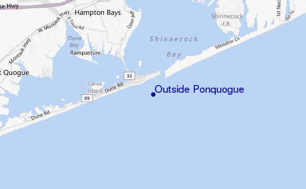 mapa de ubicación de Outside Ponquogue