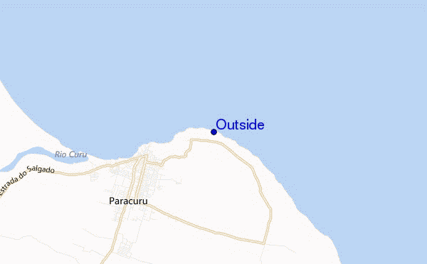 mapa de ubicación de Outside
