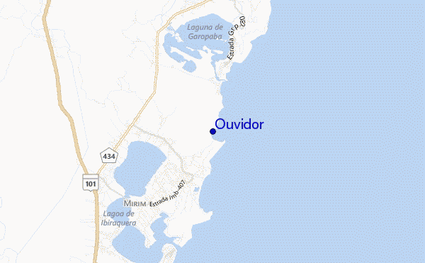 mapa de ubicación de Ouvidor