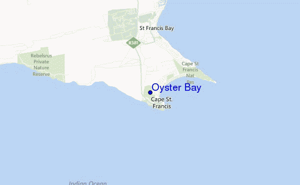 mapa de ubicación de Oyster Bay