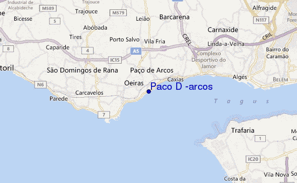 mapa de ubicación de Paco D 'arcos