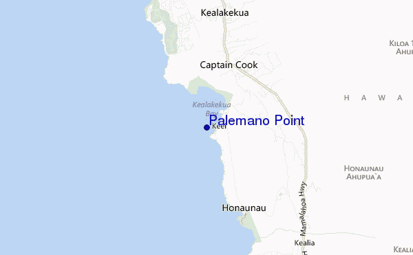 mapa de ubicación de Palemano Point