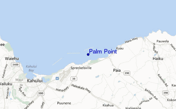 mapa de ubicación de Palm Point
