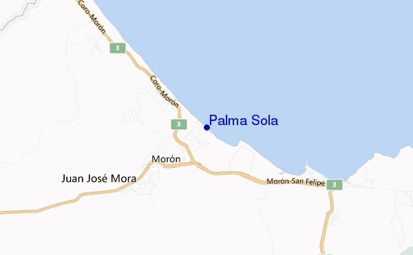 mapa de ubicación de Palma Sola