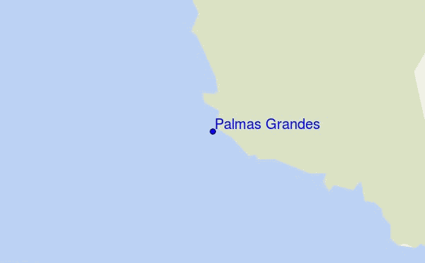 mapa de ubicación de Palmas Grandes