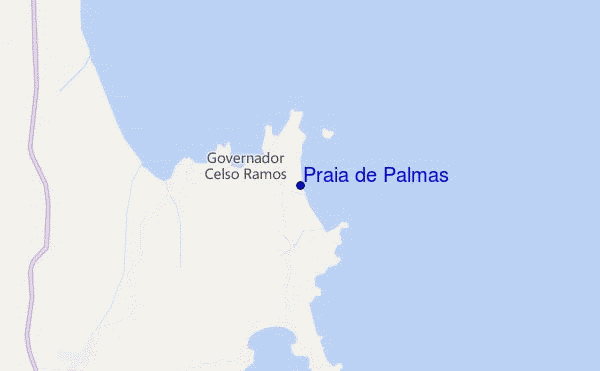 mapa de ubicación de Praia de Palmas
