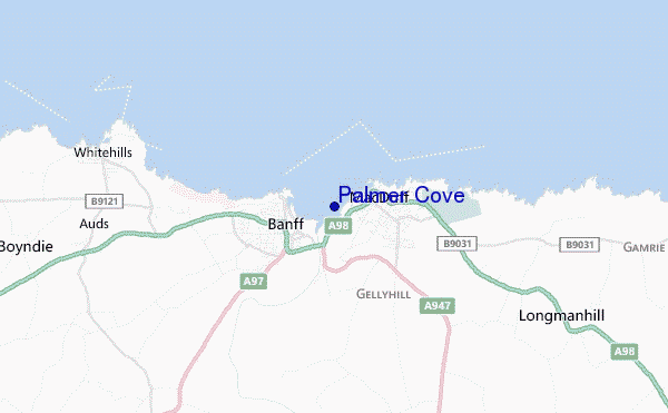 mapa de ubicación de Palmer Cove