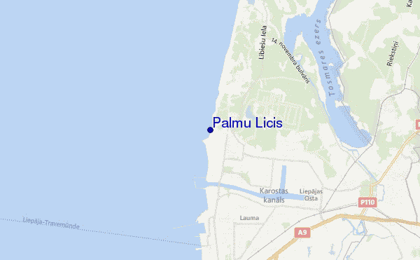 mapa de ubicación de Palmu Licis