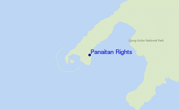 mapa de ubicación de Panaitan Rights