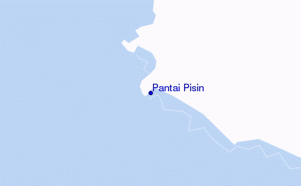 mapa de ubicación de Pantai Pisin