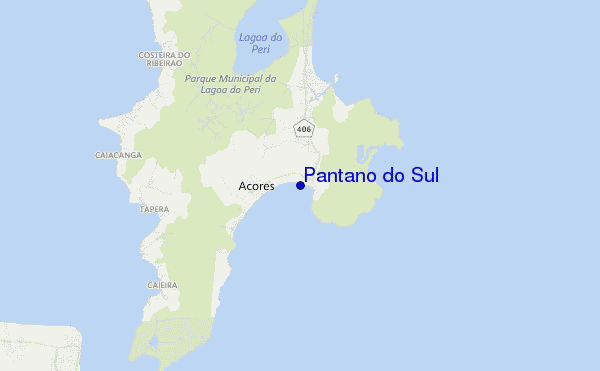 mapa de ubicación de Pantano do Sul