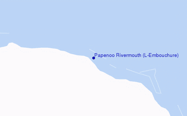 mapa de ubicación de Papenoo Rivermouth (L'Embouchure)