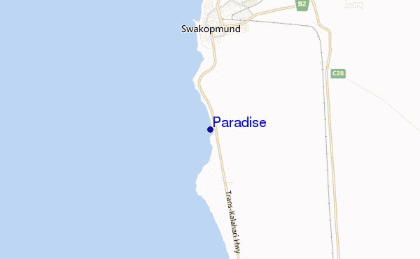 mapa de ubicación de Paradise