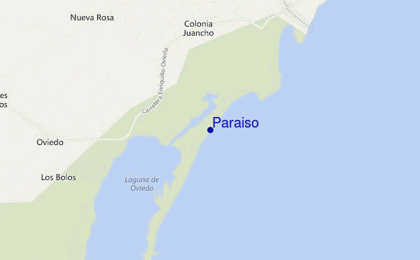 mapa de ubicación de Paraiso