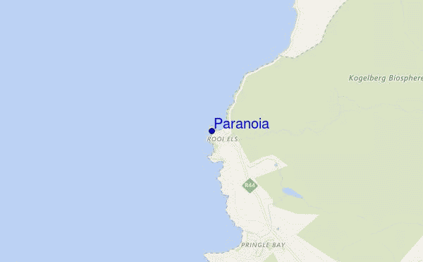 mapa de ubicación de Paranoia
