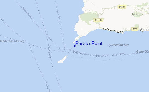 mapa de ubicación de Parata Point
