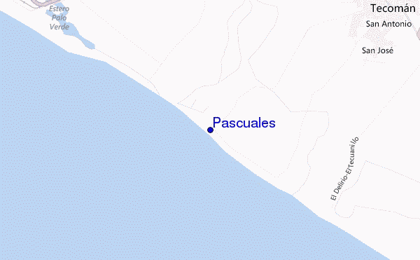 mapa de ubicación de Pascuales