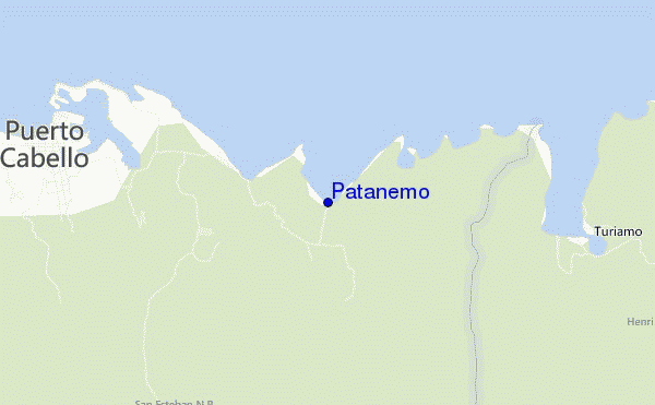 mapa de ubicación de Patanemo